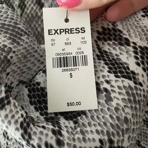 NWT Express Sleeveless Cowlneck Blouse